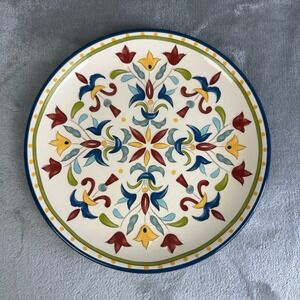 Bobby Flay Sevilla Salad Plate 8" Blue Trim Discontinued NEW